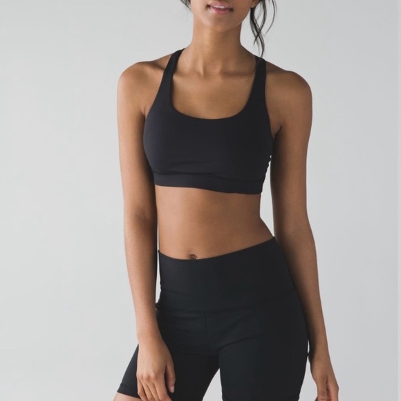 Lululemon Energy Sports Bra – Black – Size 4  Like New - Picture 2 of 8